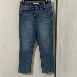 Altar'd State Mica Denim Straight Leg Ankle Jeans Medium Wash Size 27